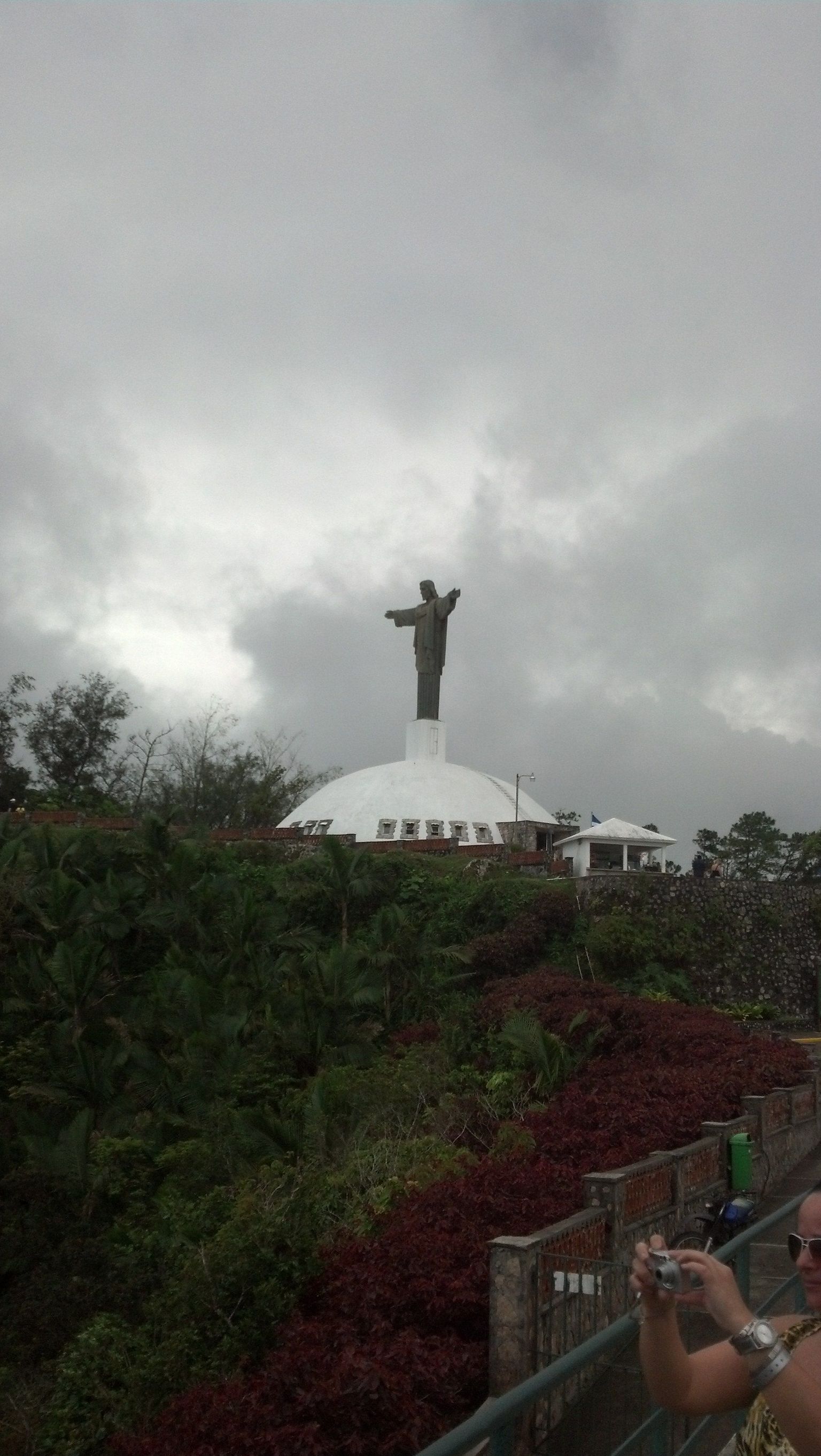 Replica statue of  and quot;Christ the Redeemer and quot;; seen from Cable Car ride